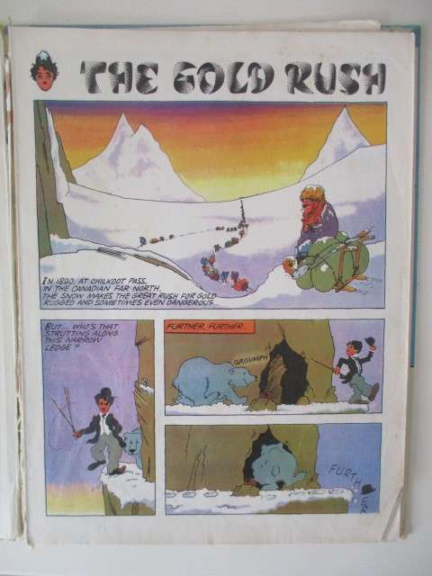 CHARLIE CHAPLIN THE GOLD RUSH- 1974  ANNUAL TYPE BOOK
