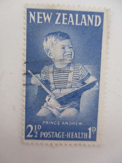 NEW ZEALAND  2 USED STAMPS PRINCE ANDREW