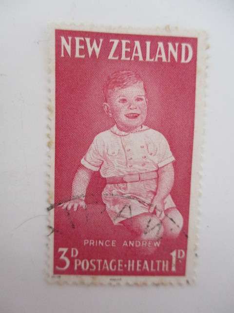NEW ZEALAND  2 USED STAMPS PRINCE ANDREW