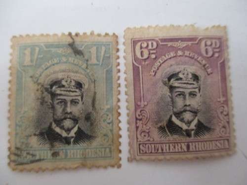 SOUTHERN RHODESIA - SELECTION OF 6  USED KING GEORGE  STAMPS