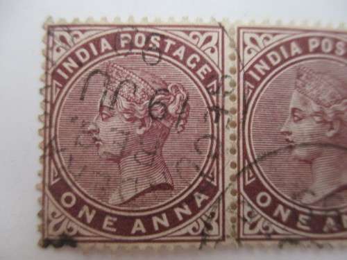 INDIA LOT OF 3  QUEEN VICTORIA ONE ANNA STAMPS USED