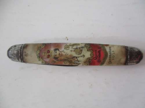VINTAGE POCKET KNIFE - TO CELEBRATE THE CORONATION OF THE QUEEN - 1953