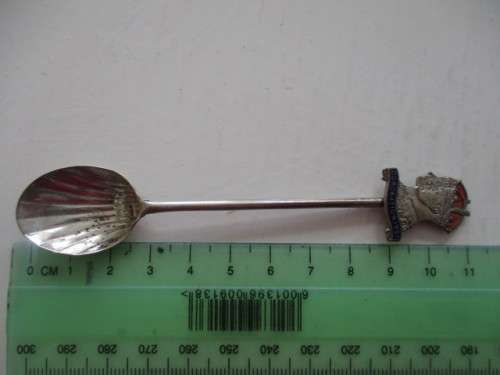 VINTAGE SOUVENIER TEASPOON - CORONATION  VI AND QUEEN ELIZABETH - 1937   EPNS