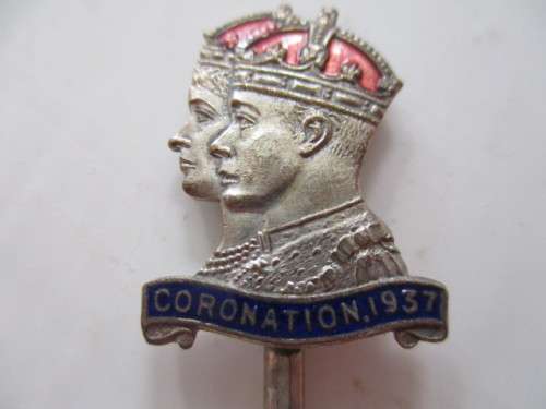 VINTAGE SOUVENIER TEASPOON - CORONATION  VI AND QUEEN ELIZABETH - 1937   EPNS