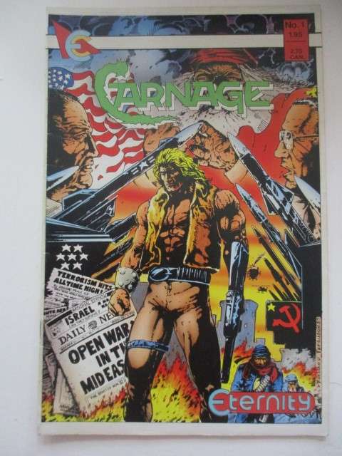 ETERNITY COMICS - CARNAGE - VOL. 1 NO. 1  -  1987