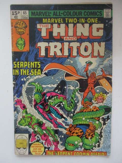 MARVEL COMICS - THE THING AND TRITON -   VOL. 1 NO.  65  - 1980