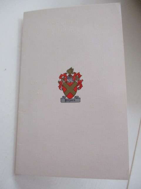 PRINTED CARD OF PRESIDENT OF THE SENATE ACTED AS PRESIDENT -  MARAIS VIJOEN