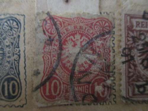 GERMANY REICHS POST CREST STAMPS USED MOUNTED