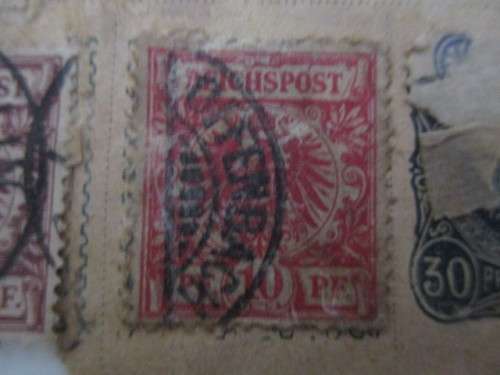 GERMANY REICHS POST CREST STAMPS USED MOUNTED
