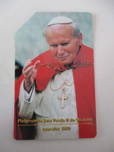 VINTAGE PHONE CARD HIS HOLINESS  POPE JOHN PAUL II