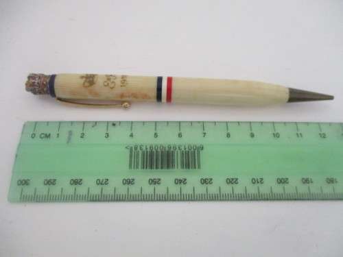 LOVELY VINTAGE PROPELLING PENCIL OF QUEEN ELIZABETH - 1953