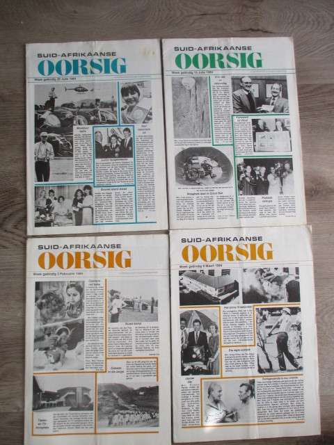VINTAGE MINI AFRIKAANS  INFORMATIVE NEWSPAPERS LOT FROM THE 80`S - 20