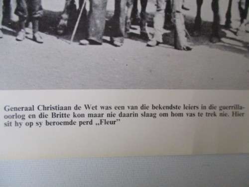 VINTAGE  SHELL THE SOUTH AFRICAN WAR   1899-1902  - LARGE PRINT - GENERAL CHRISTIAAN DE WET