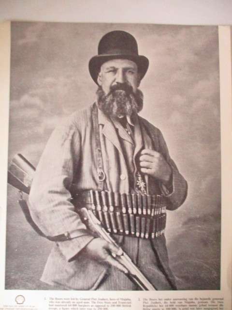 VINTAGE PRINT OF - GENERAL PIET JOUBERT HERO OF MAJUBA  39CM