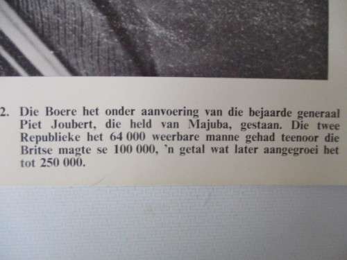 VINTAGE PRINT OF - GENERAL PIET JOUBERT HERO OF MAJUBA  39CM
