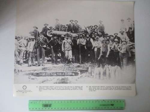 BEAUTIFUL VINTAGE POSTER / PRINT - GENERAL PIET CRONJE   WITH HIS COMMONDOS  BOER WAR PERIOD