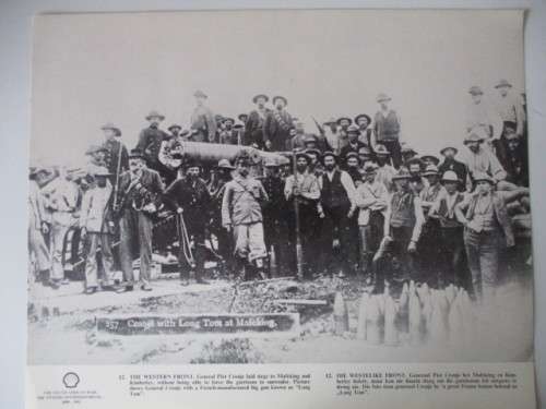 BEAUTIFUL VINTAGE POSTER / PRINT - GENERAL PIET CRONJE   WITH HIS COMMONDOS  BOER WAR PERIOD