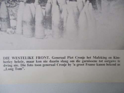 BEAUTIFUL VINTAGE POSTER / PRINT - GENERAL PIET CRONJE   WITH HIS COMMONDOS  BOER WAR PERIOD