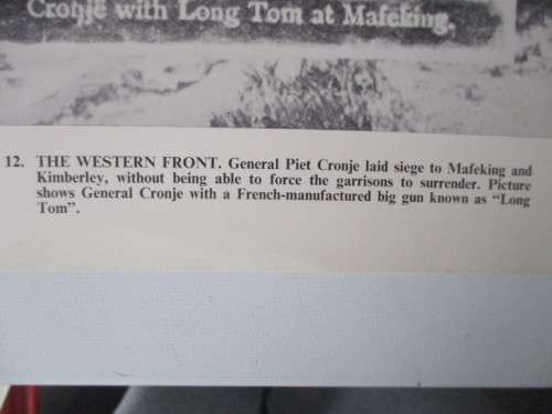 BEAUTIFUL VINTAGE POSTER / PRINT - GENERAL PIET CRONJE   WITH HIS COMMONDOS  BOER WAR PERIOD
