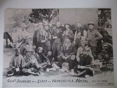 BEAUTIFUL VINTAGE POSTER / PRINT - COMMANDANT-GENERAL PIET JOUBERT BOER WAR 39 CM X 31CM