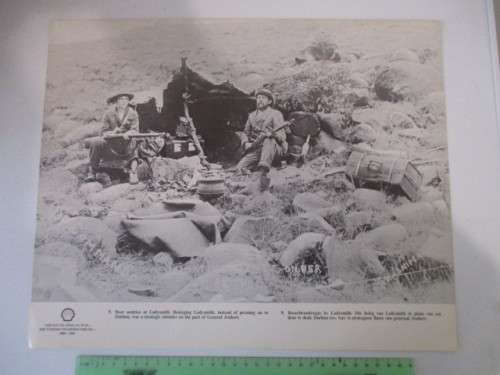 VINTAGE / POSTER / PRINT - BOER SENTRIES AT LADYSMITH - PERIOD OF THE BOER WAR 39CM