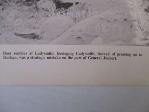 VINTAGE / POSTER / PRINT - BOER SENTRIES AT LADYSMITH - PERIOD OF THE BOER WAR 39CM