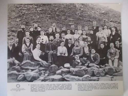 VINTAGE POSTER / PRINT - BOER FAMALIES CAMP AT NORVALSPONT - PERIOD OF BOER WAR 39CM X 31 CM