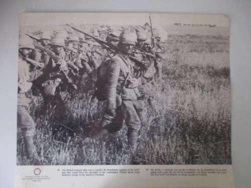 VINTAGE POSTER/PRINT - LORD ROBERTS TROOPS - BOER WAR PERIOD  - 39CM X 31 CM