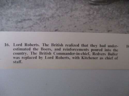 VINTAGE POSTER / PRINT - LORD ROBERTS  - TIME OF THE BOER WAR - 39 CM X 31 CM