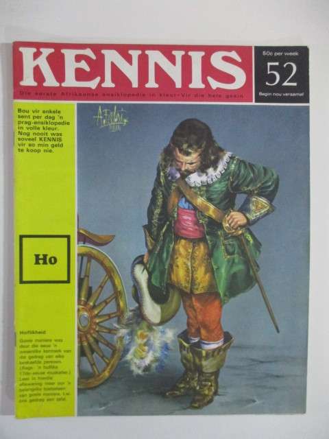 VI NTAGE - KENNIS ENSIKLOPEDIE IN KLEUR  - NO. 52 - 1960`S - 1970`S