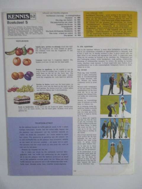 VI NTAGE - KENNIS ENSIKLOPEDIE IN KLEUR  - NO. 52 - 1960`S - 1970`S