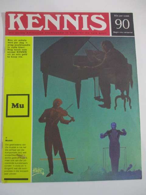 VINTAGE KENNIS ENSIKLOPEDIE IN KLEUR - NO. 90 - 1960`S  -  1970`S