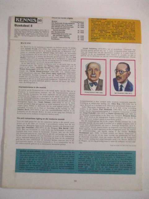 VINTAGE KENNIS ENSIKLOPEDIE IN KLEUR - NO. 90 - 1960`S  -  1970`S