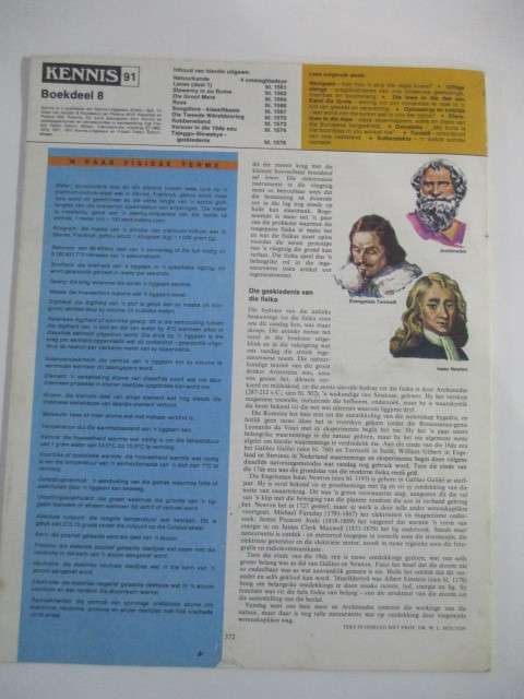 VINTAGE KENNIS ENSIKLOPEDIE IN KLEUR - NO. 91 - 1960`S - 1970`S