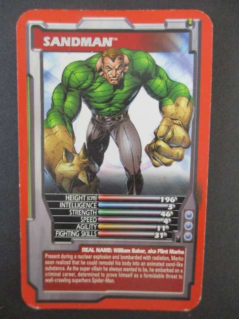 TRUMPS MARVEL TRADING CARD 2005 - SANDMAN