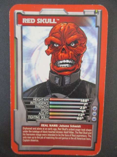 TRUMPS MARVEL TRADING CARD 2005 - RED SKULL