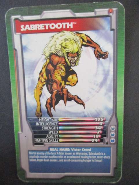 TRUMPS MARVEL TRADING CARD 2003 - SABRETOOTH