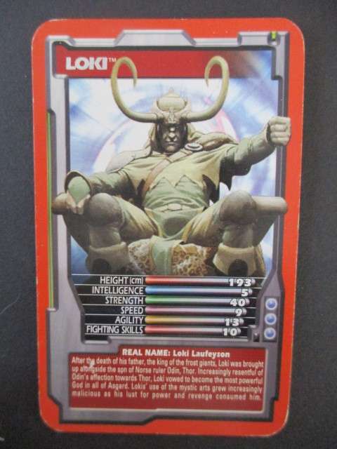TRUMPS MARVEL TRADING CARD 2005 - LOKI