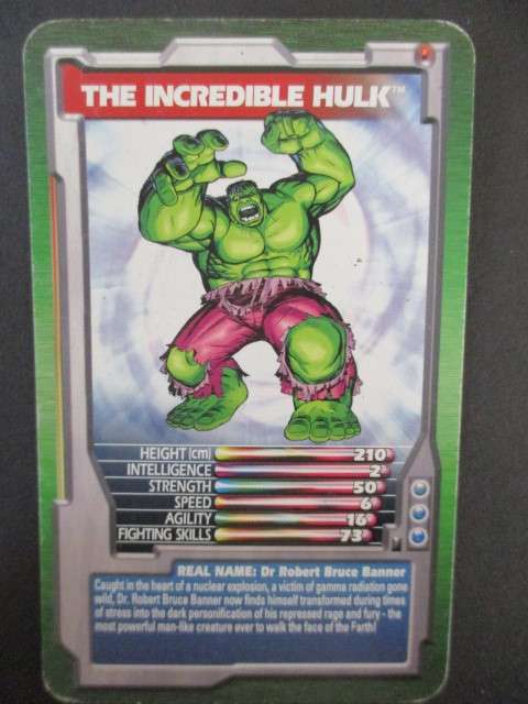 TRUMPS MARVEL TRADING CARD 2003 - THE INCREDIBLE HULK