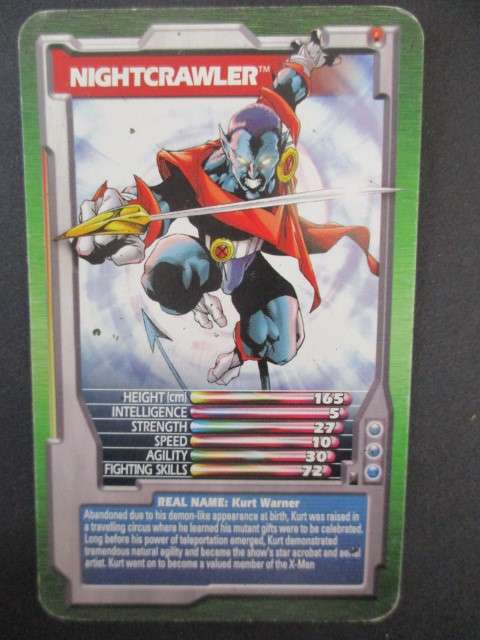 TRUMPS MARVEL TRADING CARD 2003 - NIGHTCRAWLER