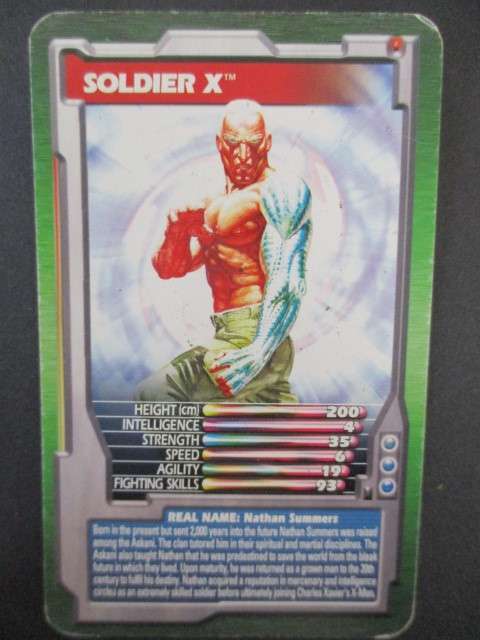 TRUMPS MARVEL TRADING CARD 2003 - SOLDIER - X