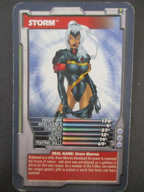 TRUMPS DC / MARVEL TRADING CARDS - STORM -  2002