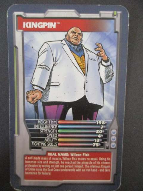 TRUMPS DC / MARVEL  TRADING CARDS 2002 - KINGPIN