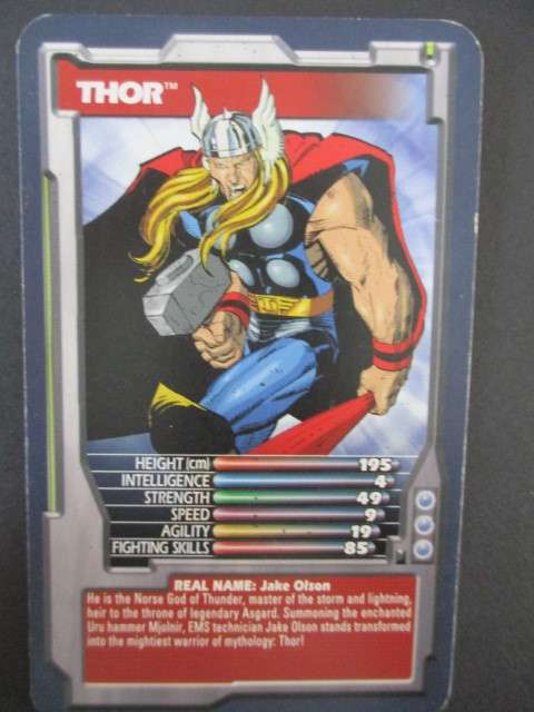 TRUMPS DC / MARVEL TRADING CARD 2002 - THOR