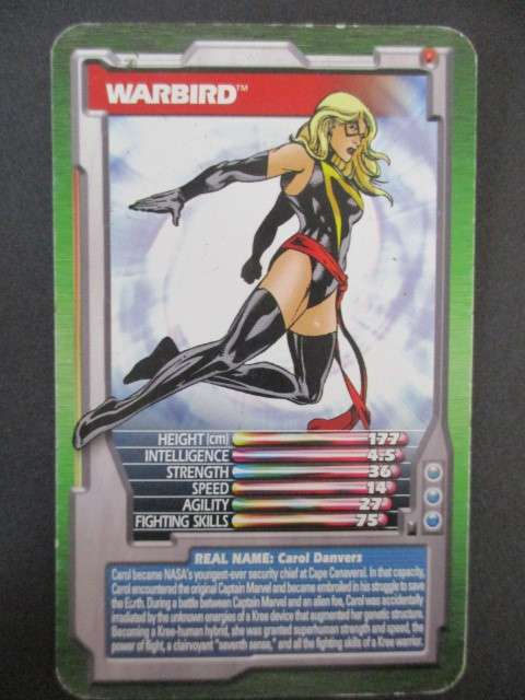 TRUMPS DC / MARVEL TRADING CARD 2003 - WARBIRD