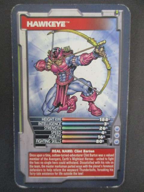 TRUMPS DC / MARVEL TRADING CARD 2002  - HAWKEYE