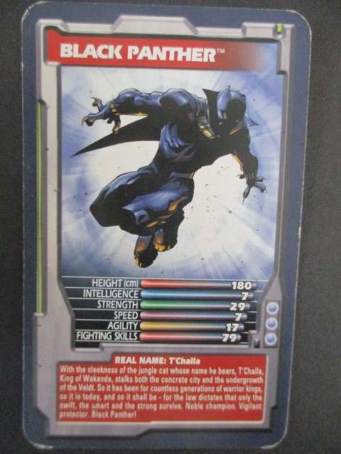 TRUMPS DC / MARVEL TRADING CARD 2002 - BLACK PANTHER