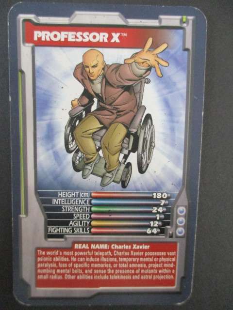 TRUMPS DC / MARVEL TRADING CARD 2002 - PROFESSOR X