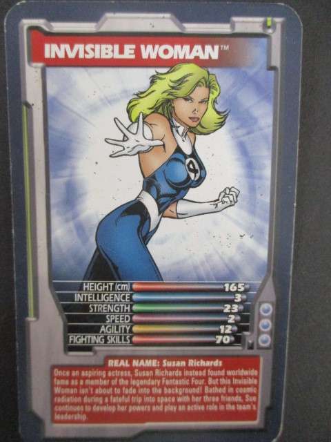 TRUMPS DC / MARVEL TRADING CARD 2002 - INVISIBLE WOMAN