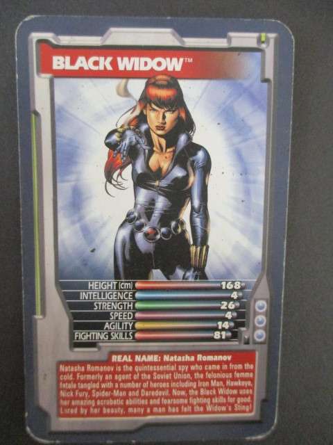 TRUMPS DC / MARVEL TRADING CARDS 2002 - BLACK WIDOW